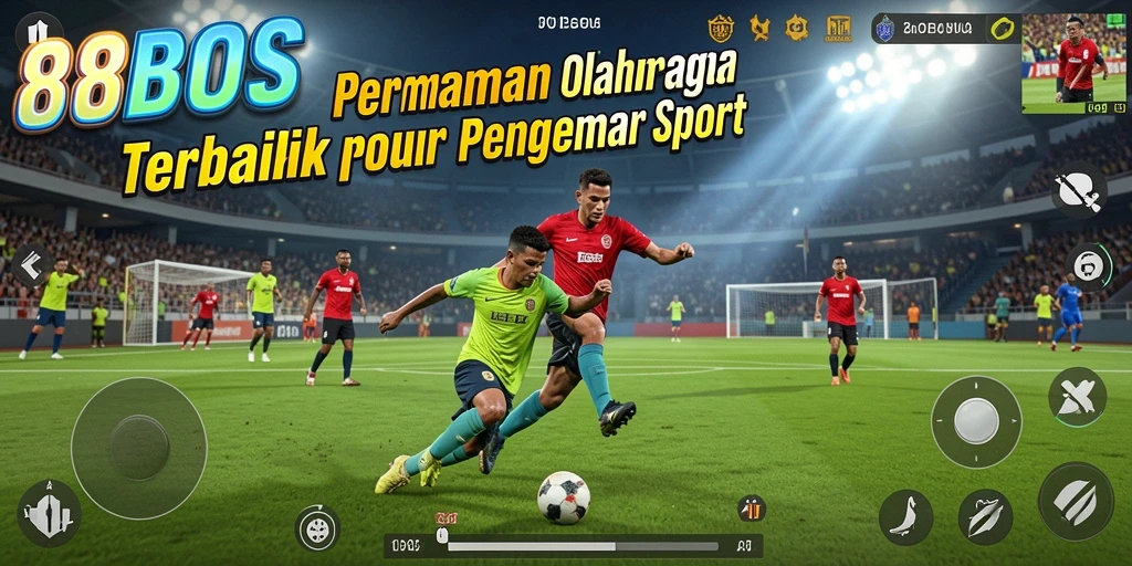Screenshot gameplay 88BOS yang mendebarkan dengan aksi olahraga yang intens.