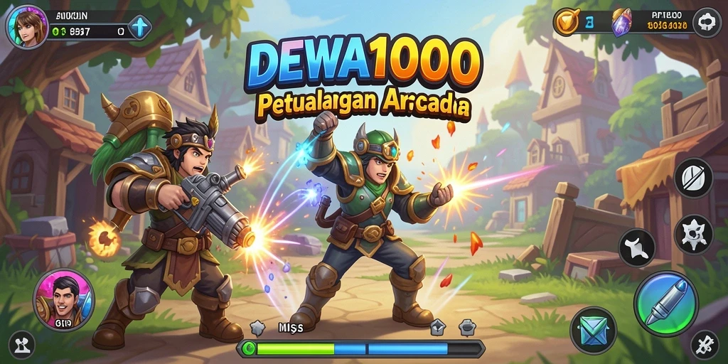 Screenshot gameplay DEWA1000 yang menampilkan aksi seru dan grafis menawan.