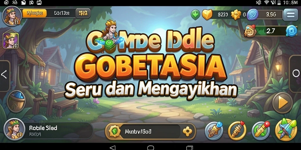 Tampilan gameplay GOBETASIA dengan elemen Idle yang menarik.