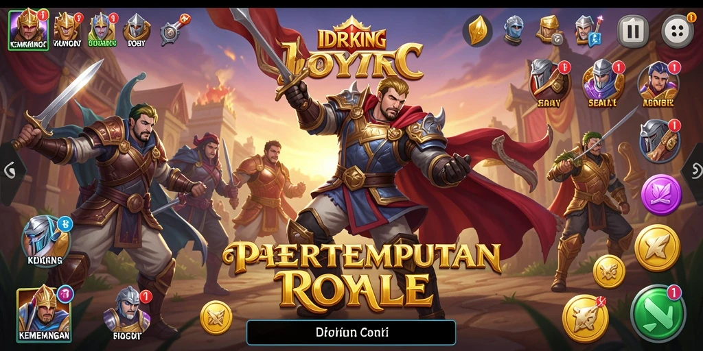 Tampilan gameplay seru IDRKING dengan aksi pertempuran Battle Royale.