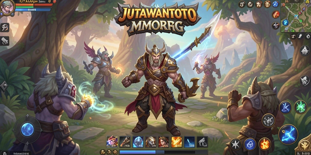 Tangkapan layar JUTAWANTOTO menunjukkan aksi seru di dunia MMORPG.
