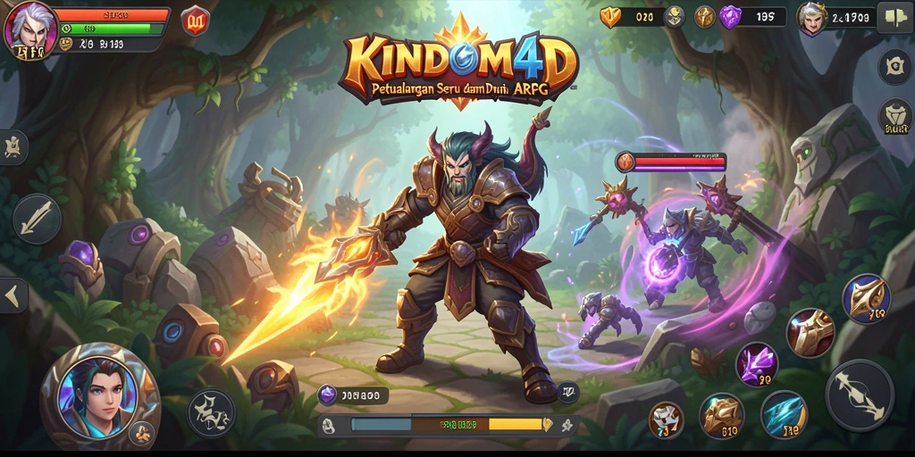 Tampilan gameplay seru di dunia petualangan KINDOM4D.