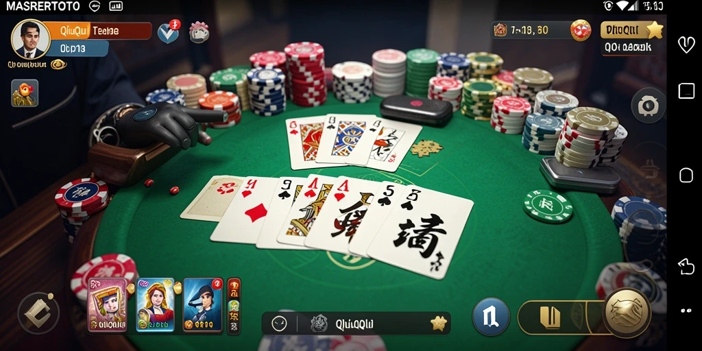 Gambar gameplay QiuQiu yang menampilkan aksi seru dalam MASRERTOTO.