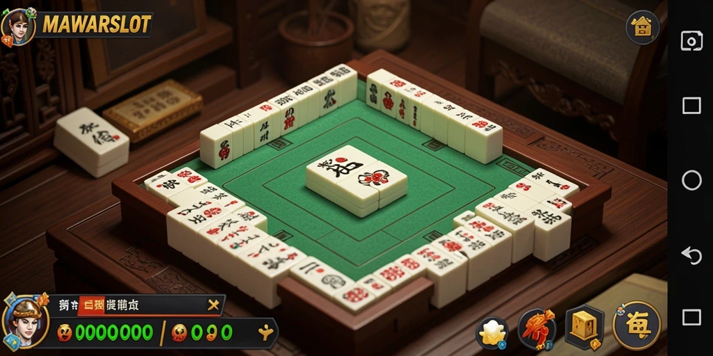 Gameplay seru dalam MAWARSLOT yang menantang pemain Mahjong.