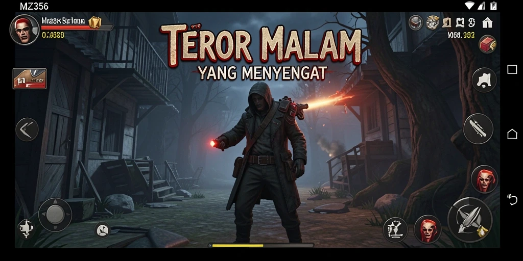 Gameplay MZ356 yang menegangkan dengan atmosfer horor yang mencekam.
