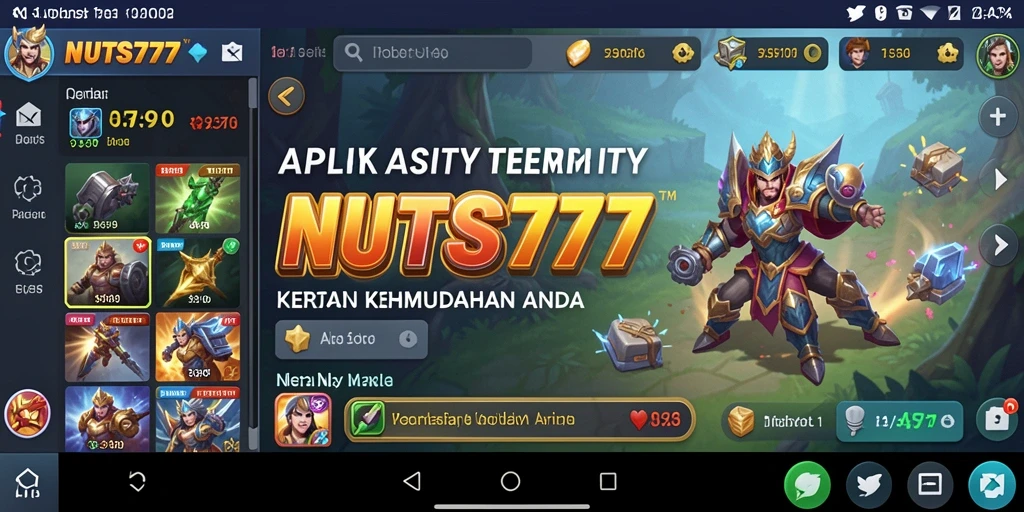 Tampilan antarmuka pengguna dari aplikasi Utility NUTS777 yang menarik dan intuitif.