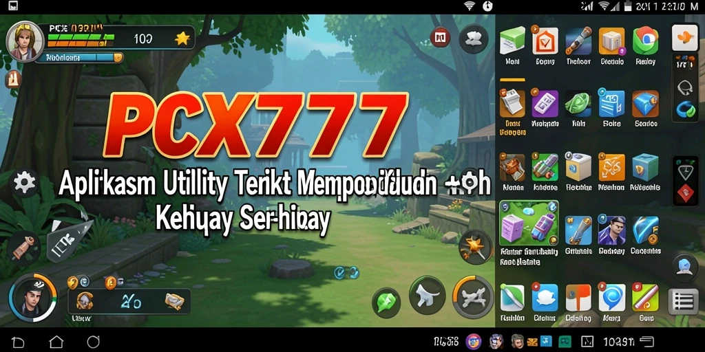 Tampilan antarmuka pengguna PCX777 yang sederhana dan efektif.