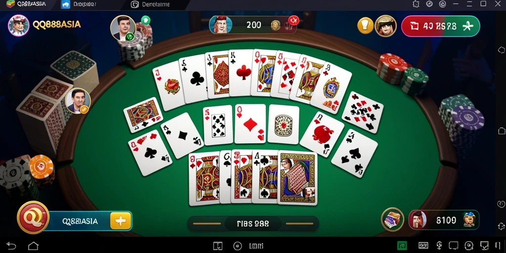 Screenshot gameplay QQ88ASIA yang menunjukan keseruan permainan Domino.