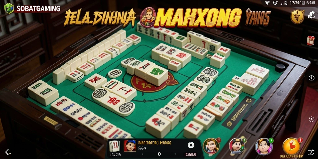 Gameplay SOBATGAMING dengan grafis Mahjong yang menarik.