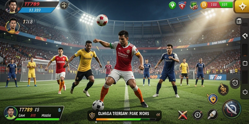 Screenshot gameplay TT789 yang menampilkan aksi olahraga seru.