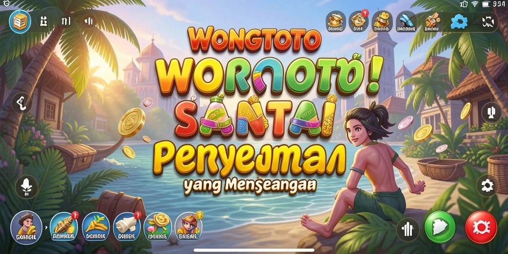 Tampilan gameplay WONGTOTO yang menyenangkan dalam suasana Casual.