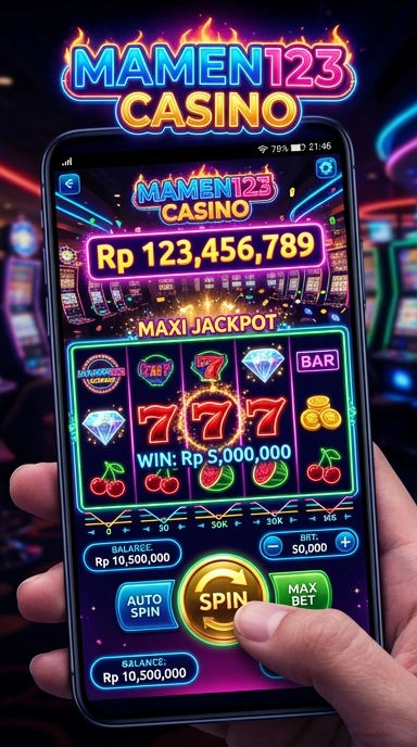 Pengguna sedang menjelajahi katalog aplikasi di mamen123.